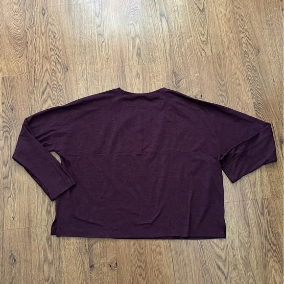 Girlfriend Collective Plum ReSet Long Sleeve Tee Size Large - Picture 4 of 8